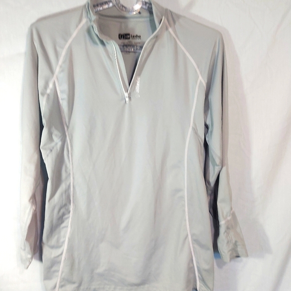 Alizée Long Sleeve 1/4 Zip Athletic Running Shirt, XL - Picture 1 of 8